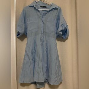 Zara blue dress